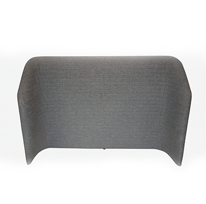 Queen Size Bed with Bedside Tables – Dark Grey Upholstery