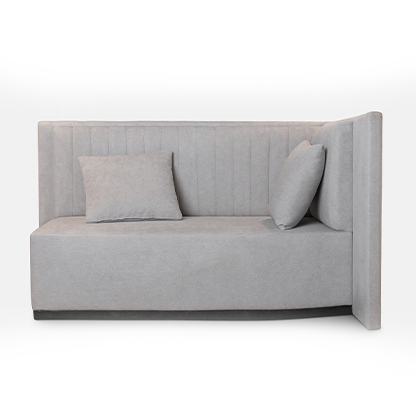 Artboard 44 1-Seater Sofa with End Table – Light Grey Fabric