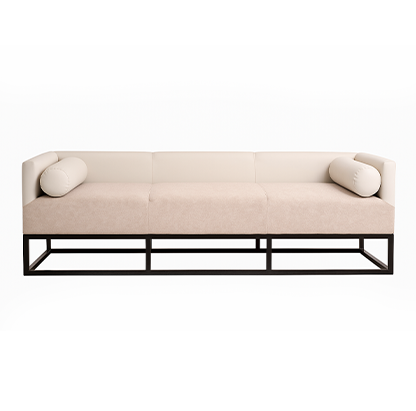 Bed Bench – 3-Seater (Beige Fabric)